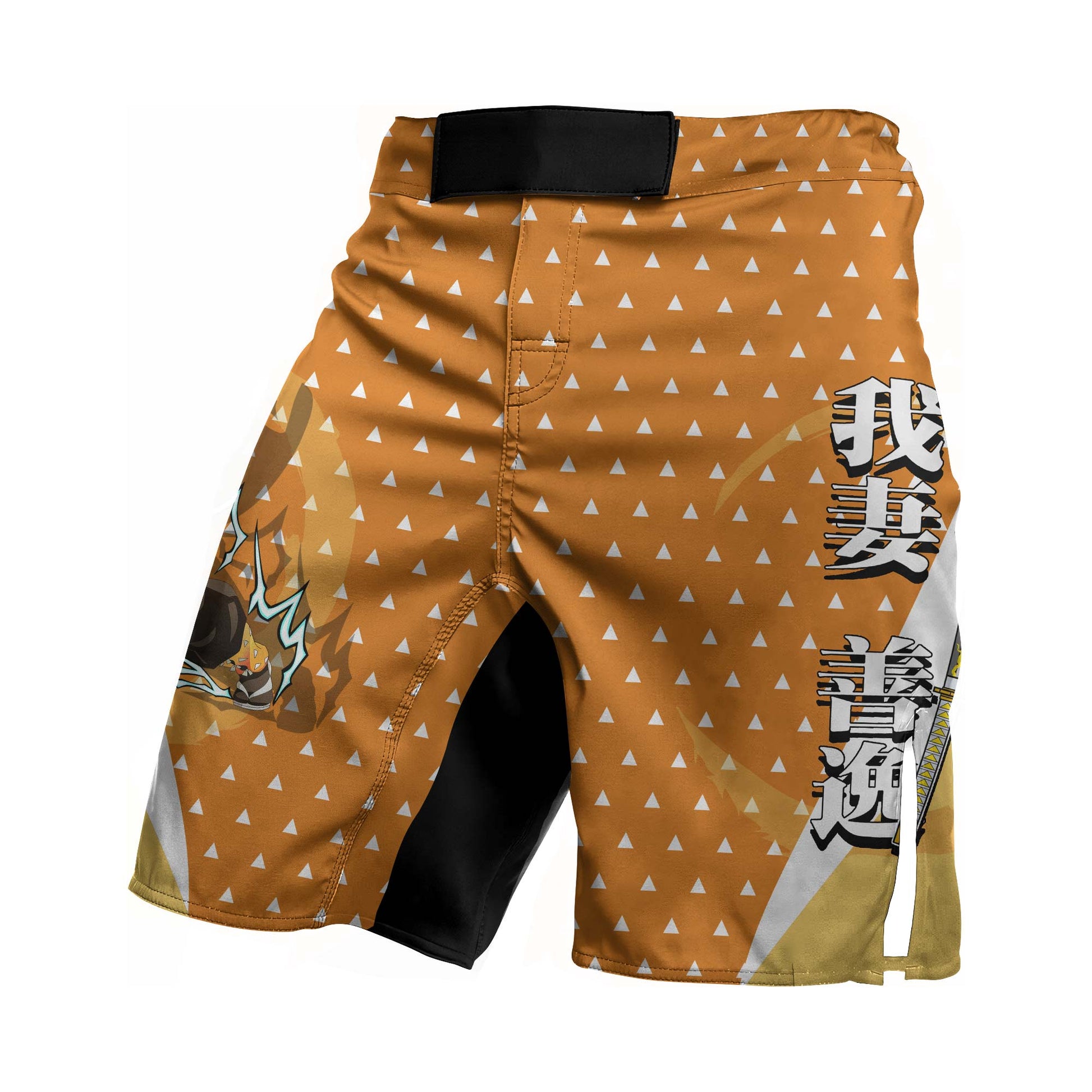 Kimetsu no Yaiba Agatsuma Zenitsu Fight Shorts