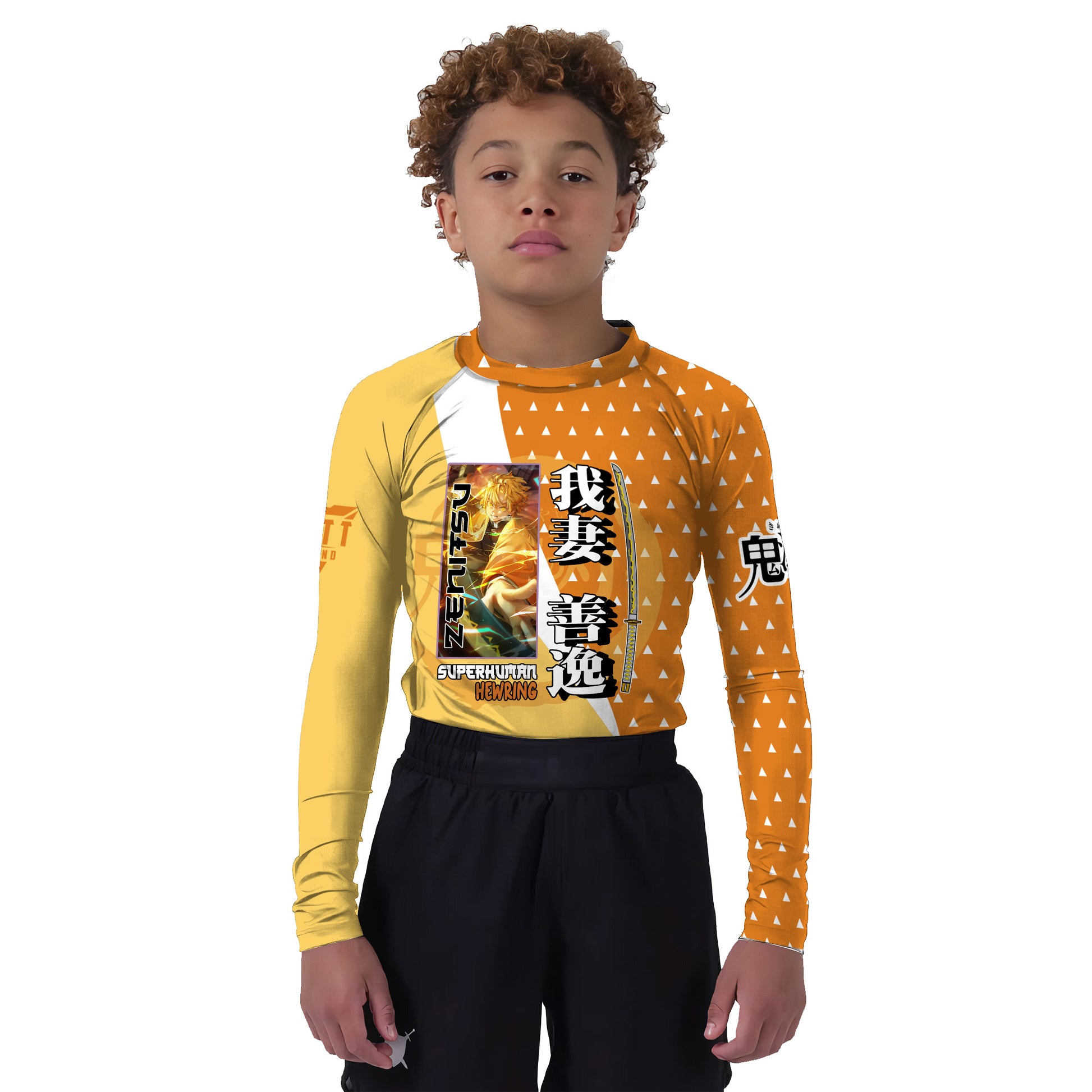 Kimetsu no Yaiba Agatsuma Zenitsu Kids Rash Guard