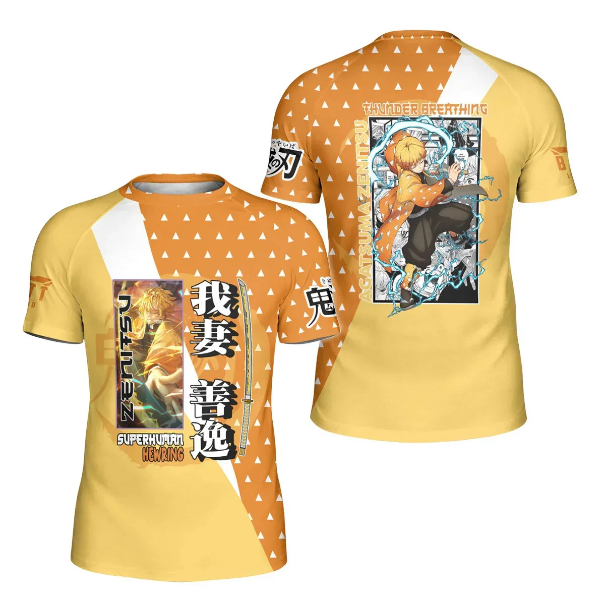 Kimetsu no Yaiba Agatsuma Zenitsu Kids Rash Guard