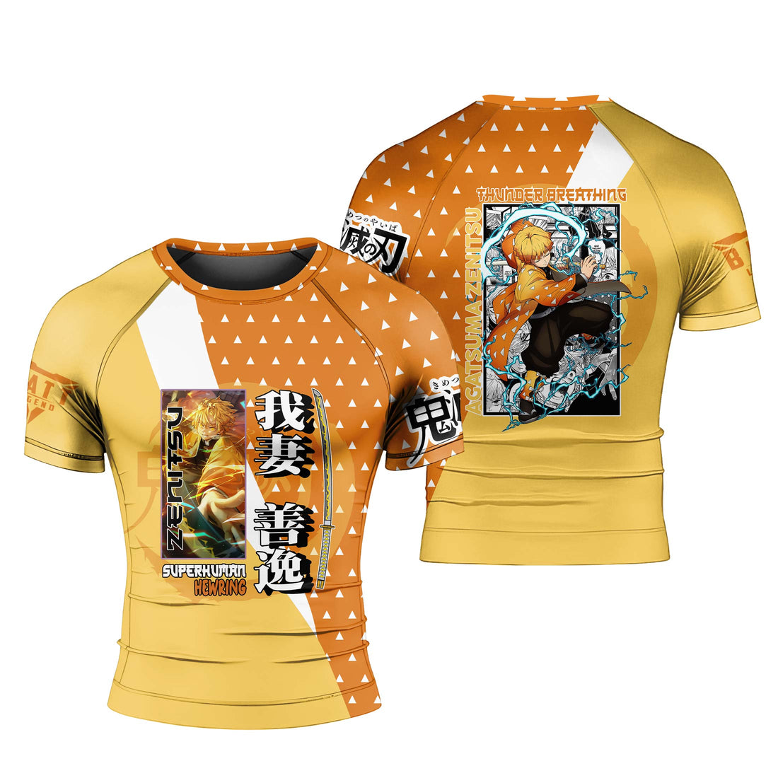 Kimetsu no Yaiba Agatsuma Zenitsu Rash Guard