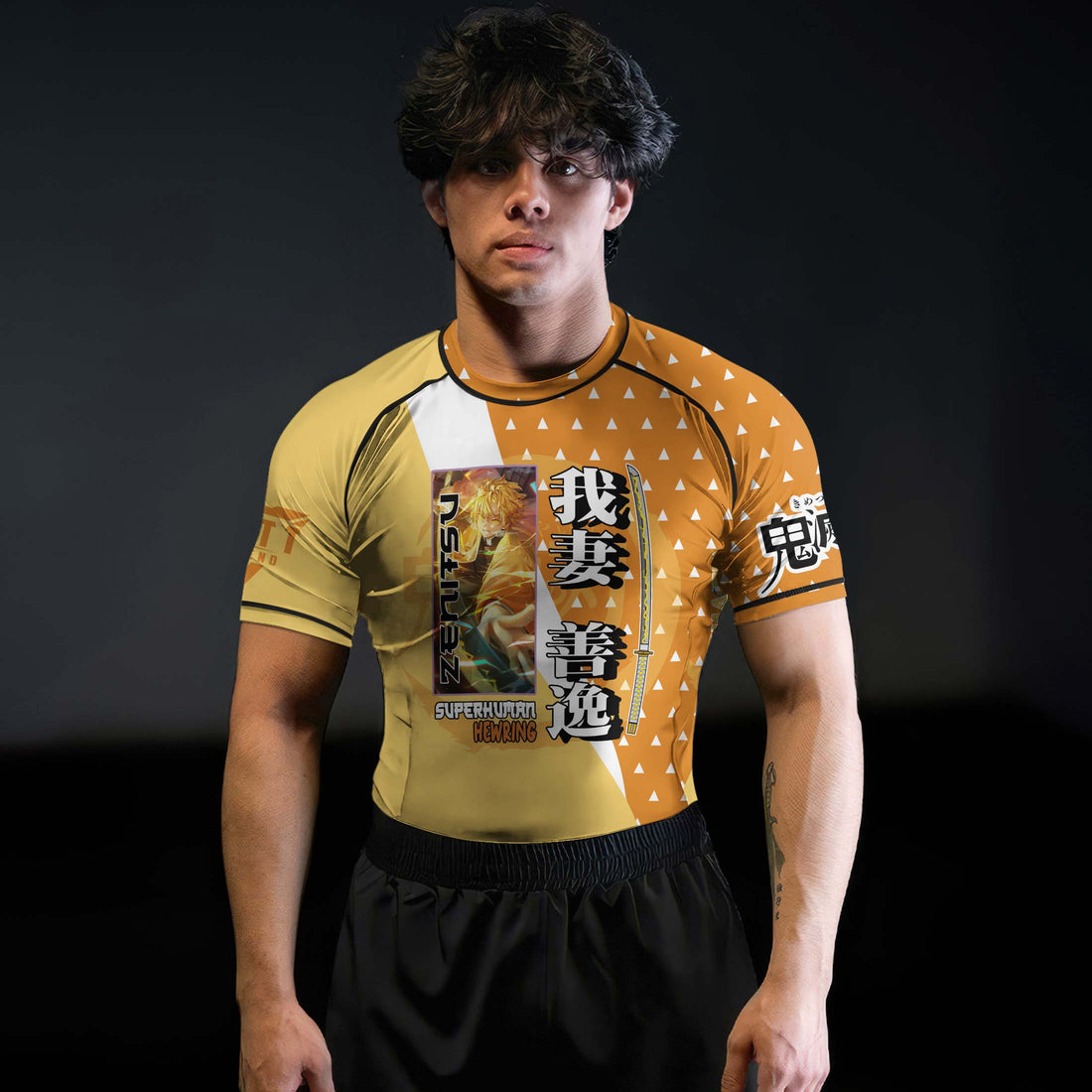Kimetsu no Yaiba Agatsuma Zenitsu Rash Guard