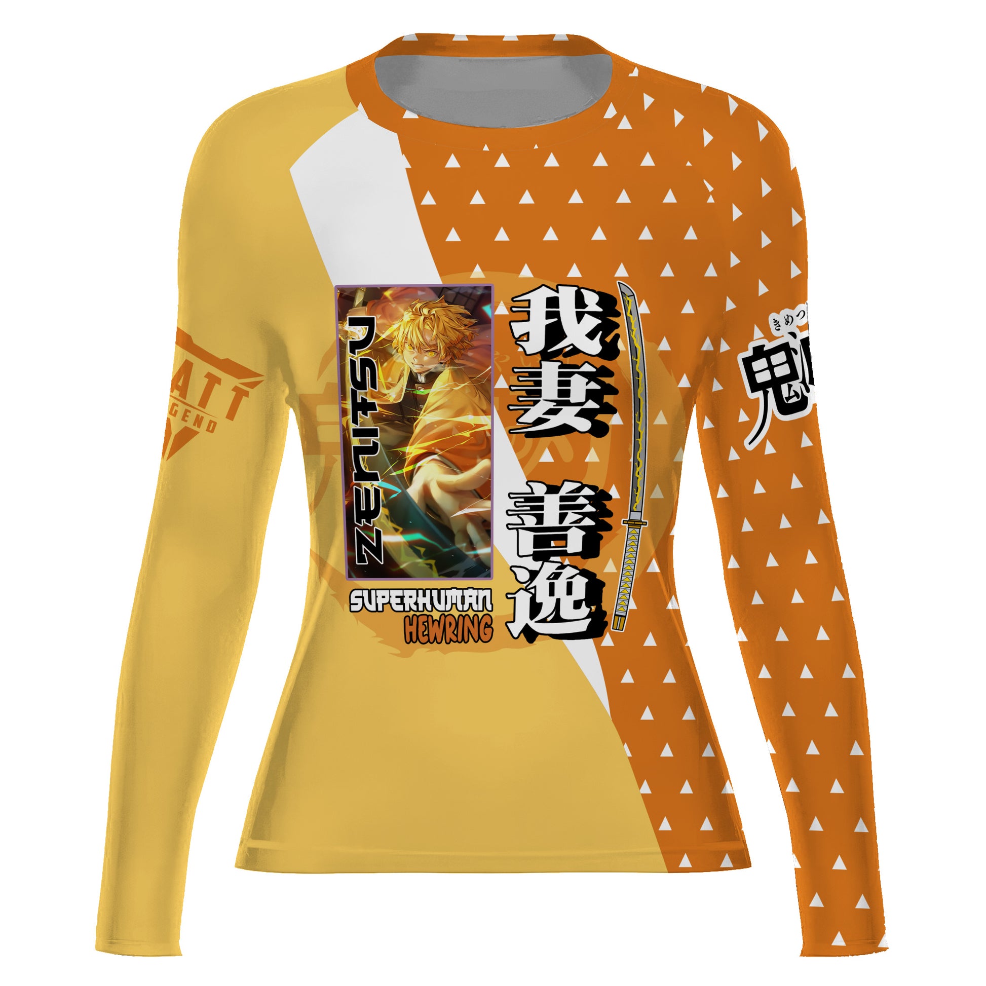Kimetsu no Yaiba Agatsuma Zenitsu Rash Guard