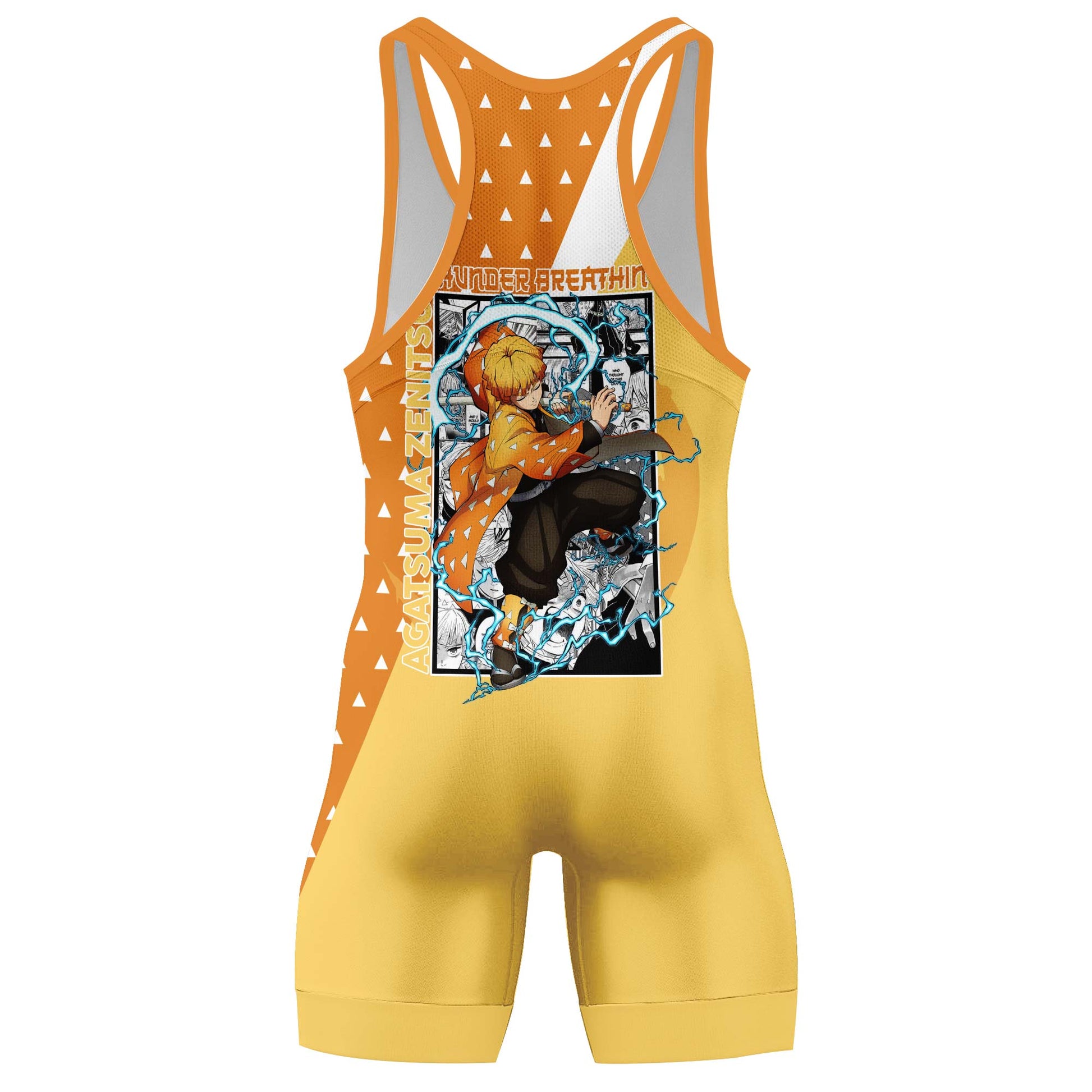 Kimetsu no Yaiba Agatsuma Zenitsu Wrestling Singlet