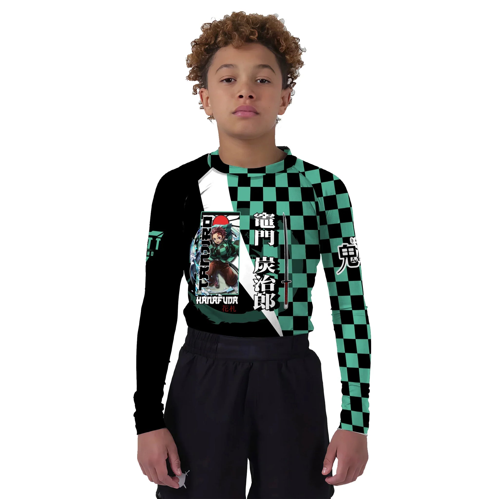 Kimetsu no Yaiba Tanjiro Hinokami Kagura Kids Rash Guard