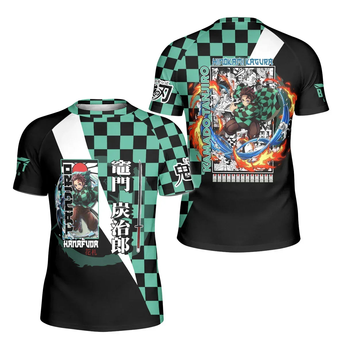 Kimetsu no Yaiba Tanjiro Hinokami Kagura Kids Rash Guard