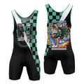 Kimetsu no Yaiba Tanjiro Hinokami Kagura Wrestling Singlet