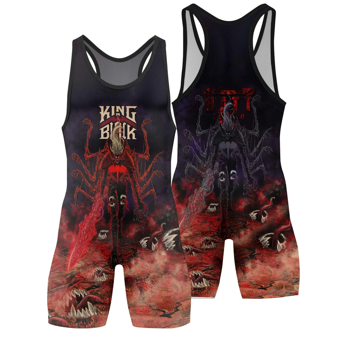 King in Black Wrestling Singlet