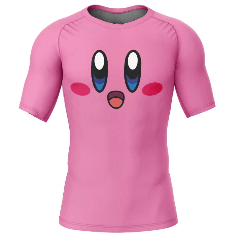 Kirby's adventure Kirby Face Rash Guard