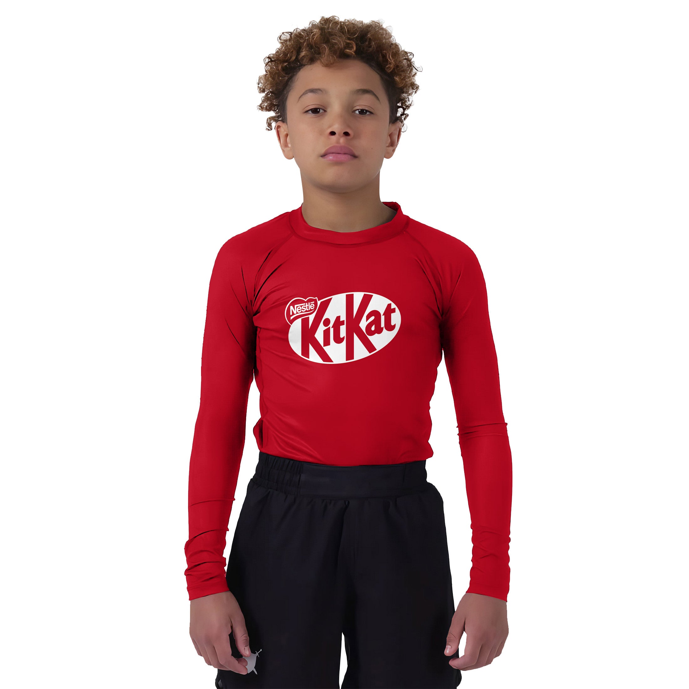 KitKat BJJ Kids Rash Guard – Durable & Fun Athletic Wear