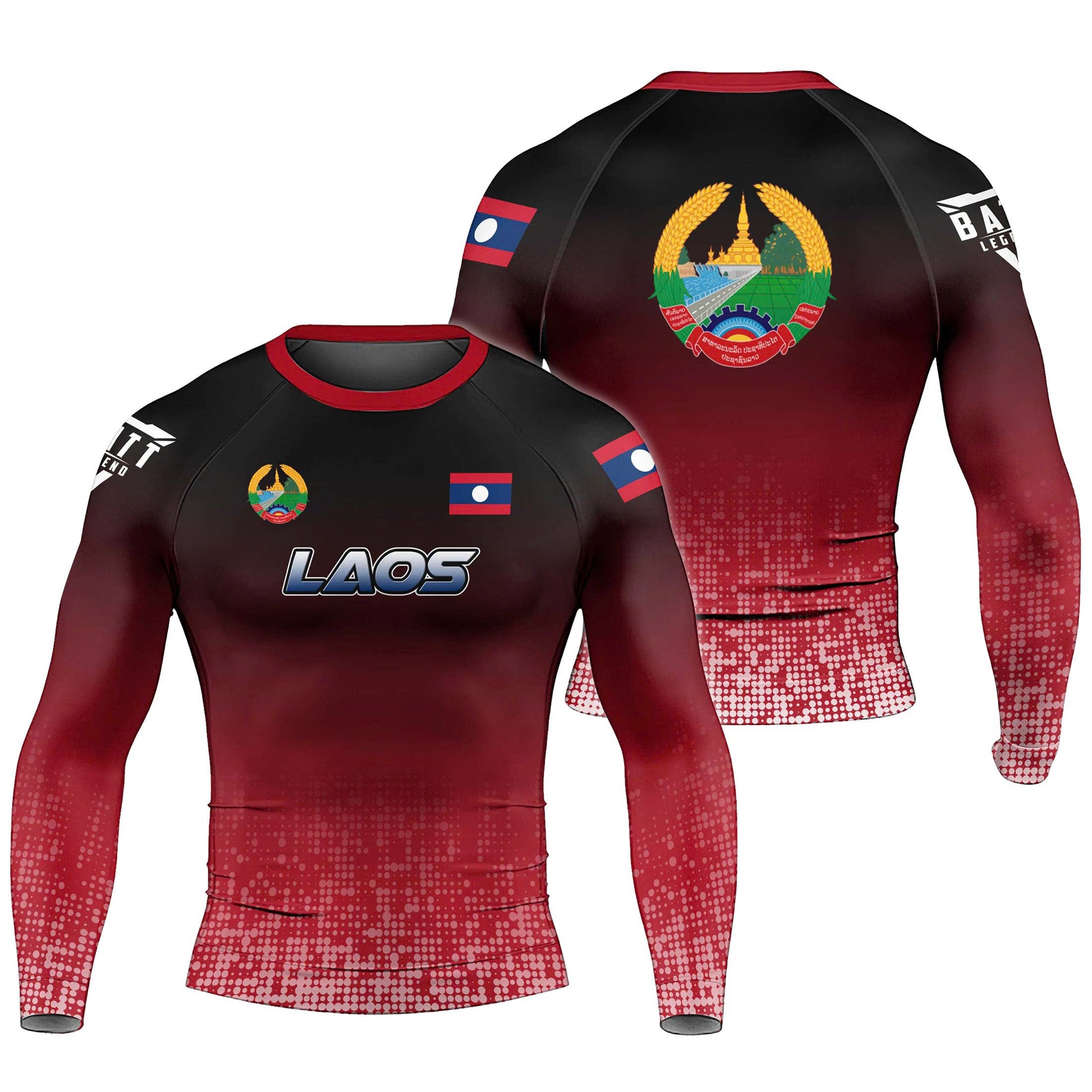 Laos Halftone Rash Guard