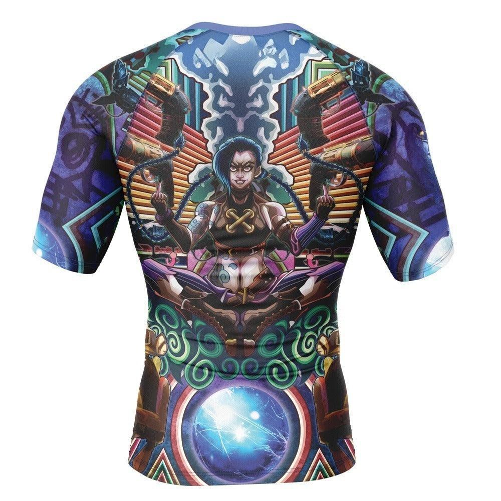 League Of Legends Jinx Rash Guard | Athletic Wear