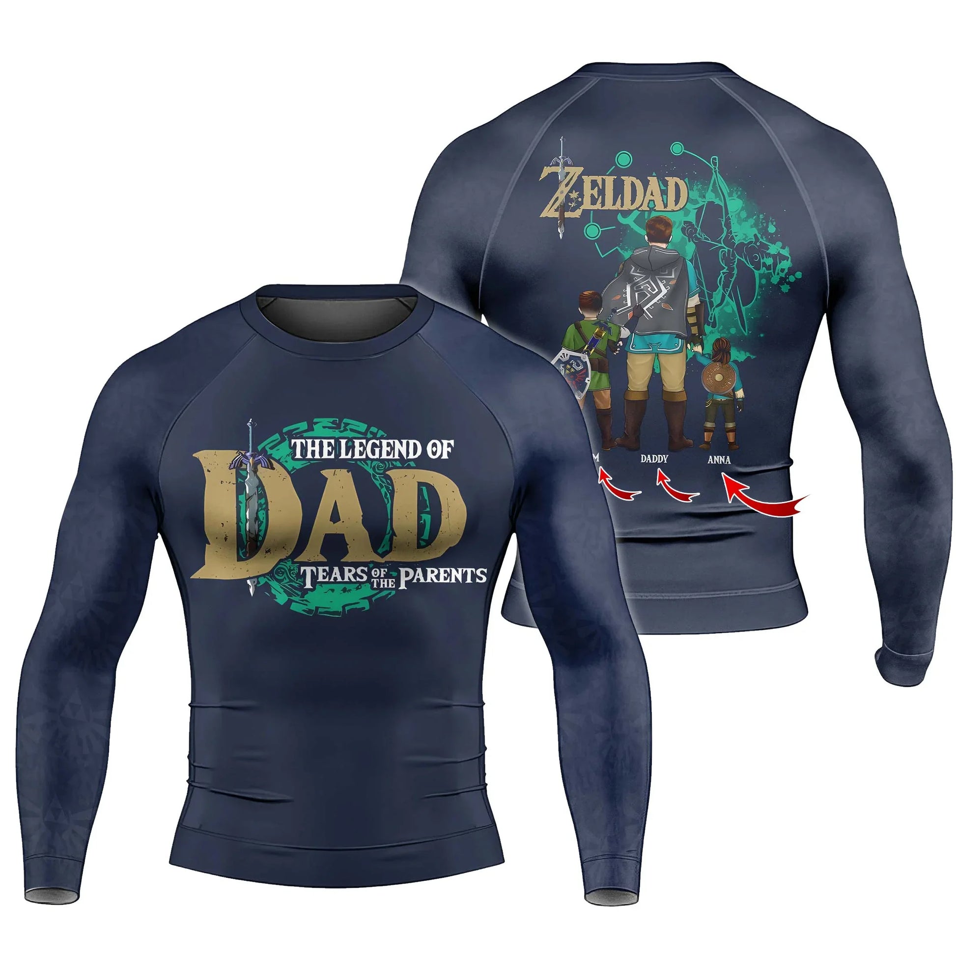 Legend of ZelDad Rash Guard