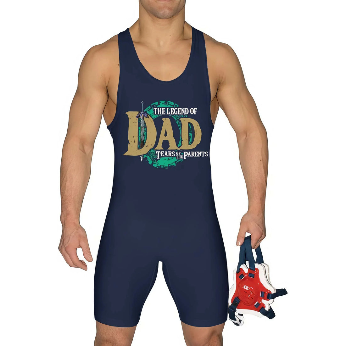 Legend of ZelDad Wrestling Singlet