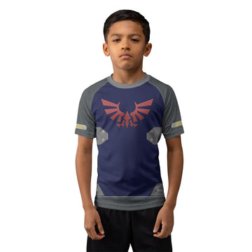 Legend of Zelda Shield Kids Rash Guard