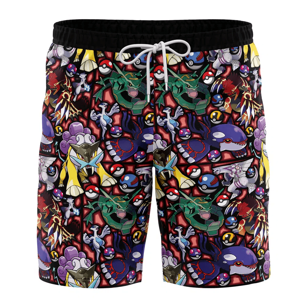 Legendary Pokemon Swim Trunks