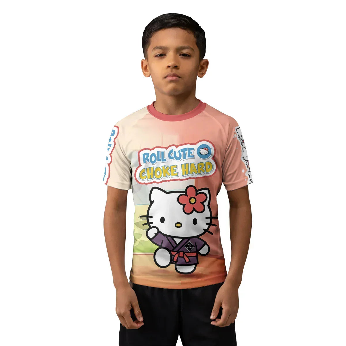 Let's Roll With Hello Kitty Kids Rash Guard