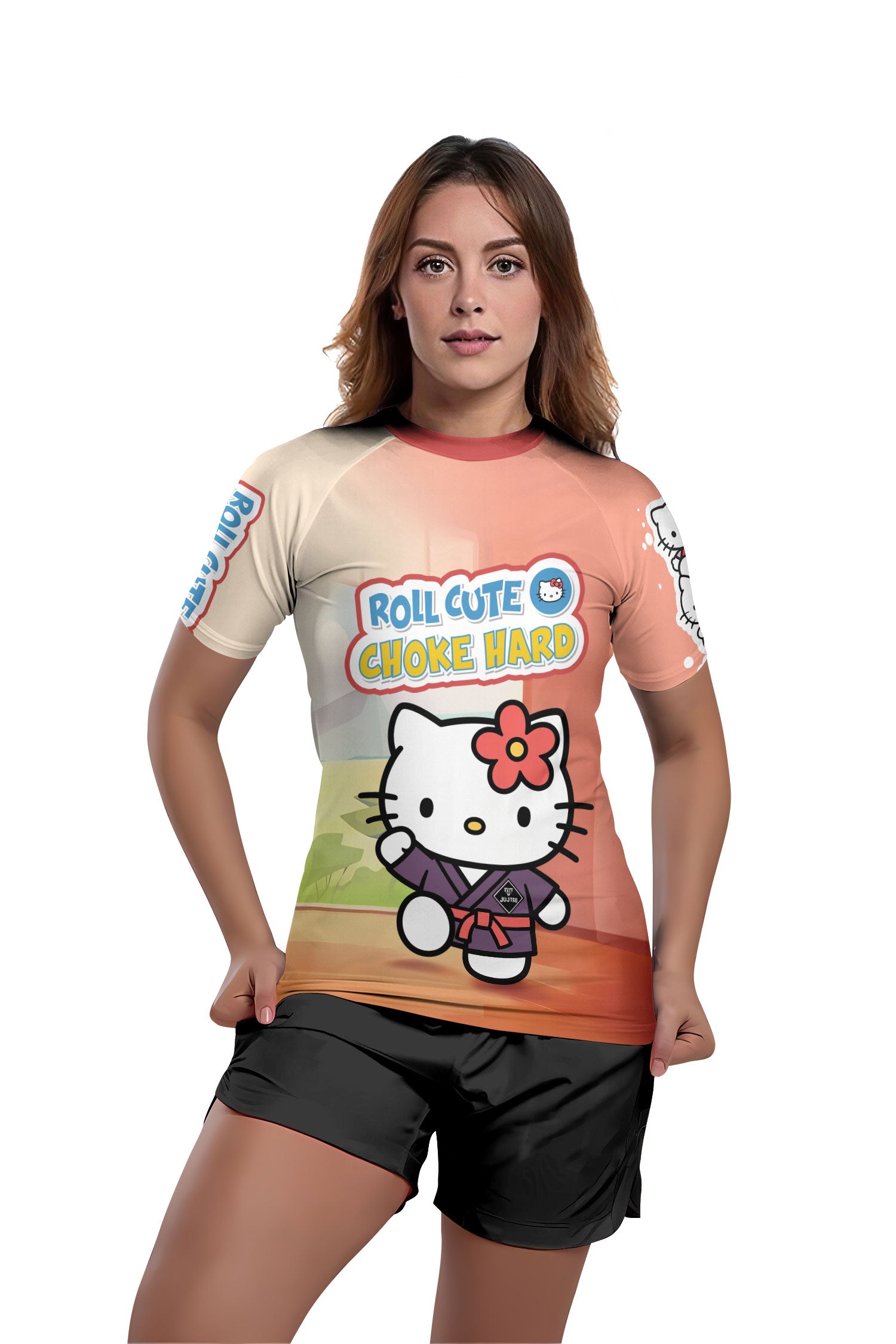 Let's Roll With Hello Kitty Rash Guard
