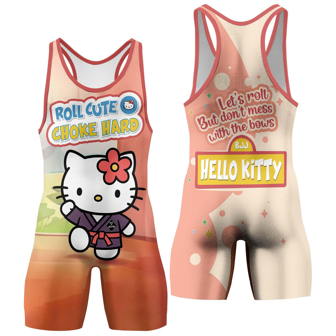 Let's Roll With Hello Kitty Wrestling Singlet