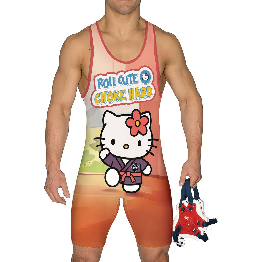 Let's Roll With Hello Kitty Wrestling Singlet