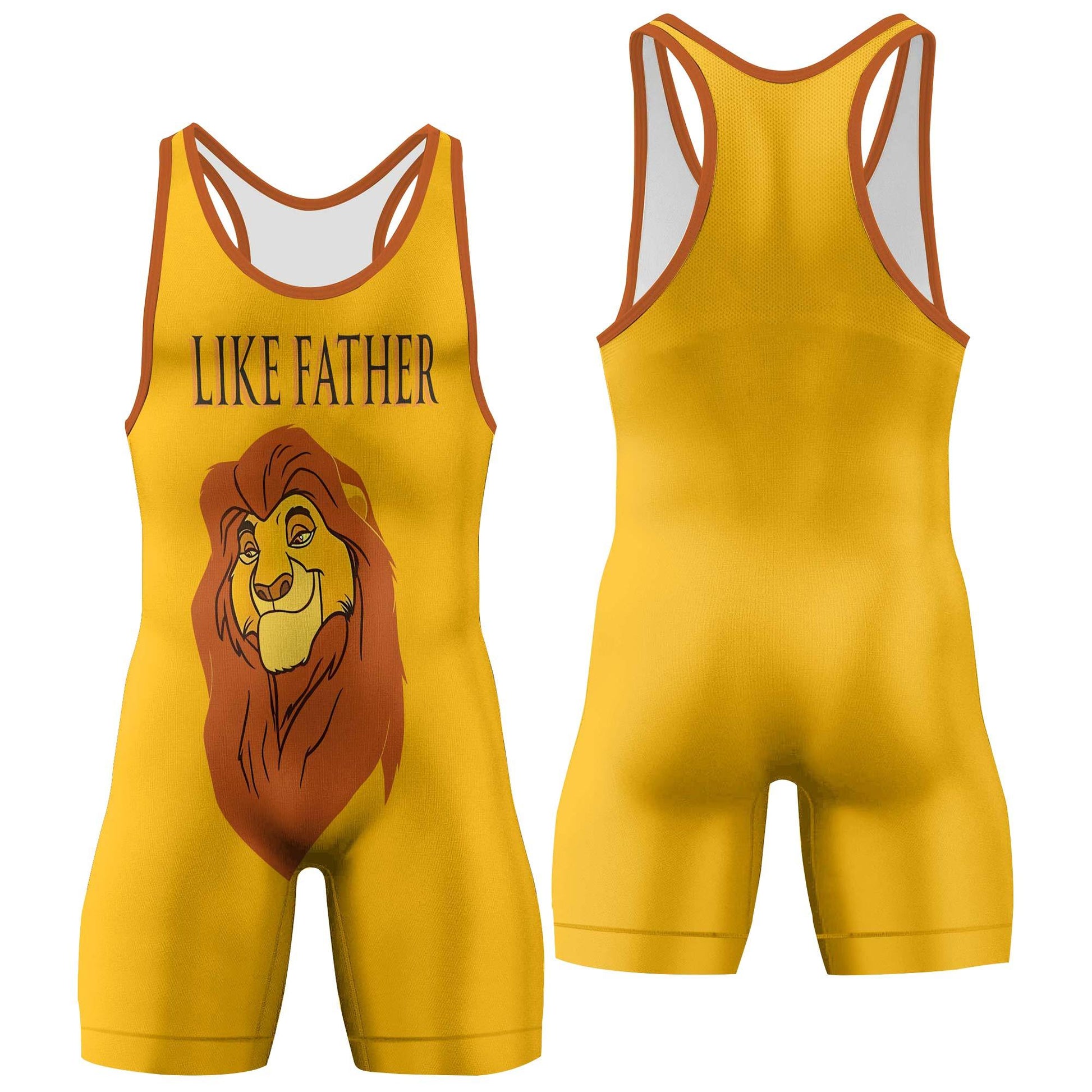 Lion King Like Father Like Son Wrestling Singlet