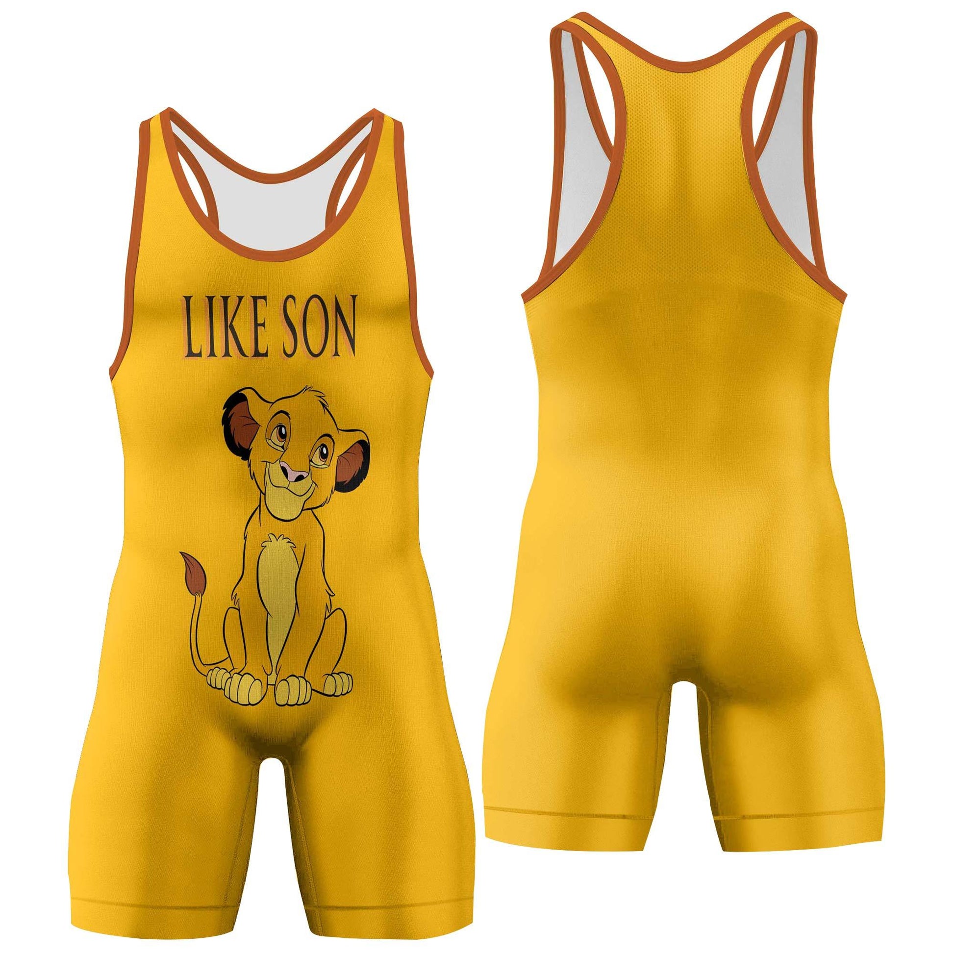 Lion King Like Father Like Son Wrestling Singlet
