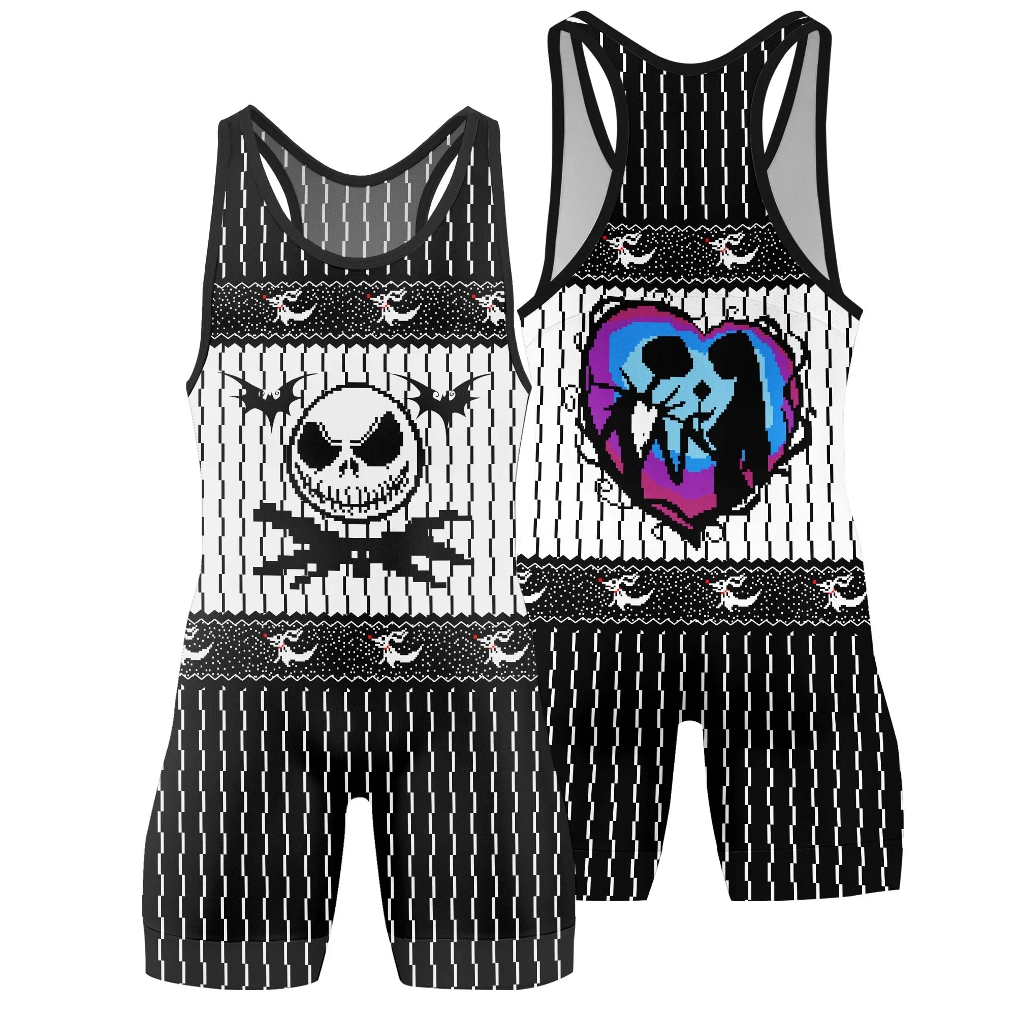 Love of Jack Skelington Wrestling Singlet