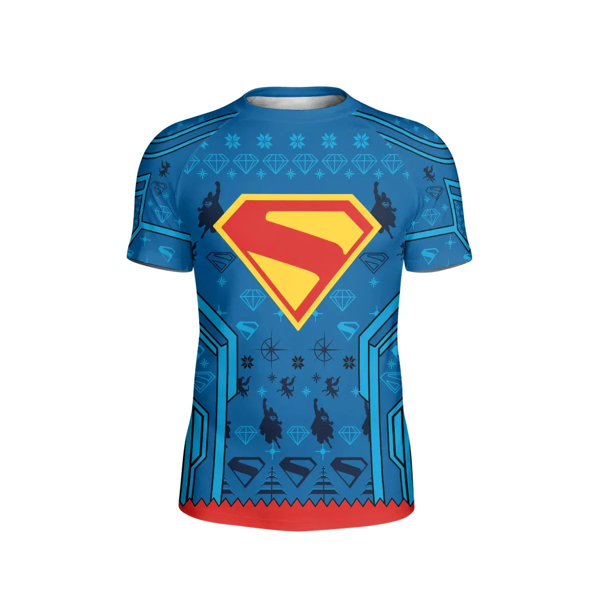 Man of Steel Christmas Kids Rash Guard