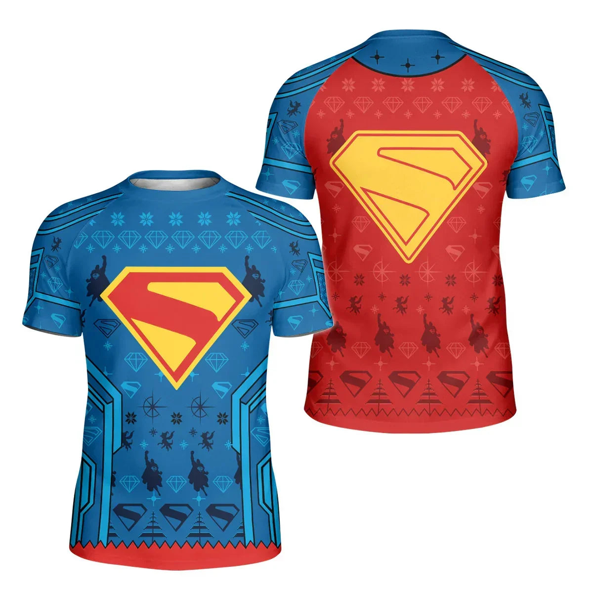 Man of Steel Christmas Kids Rash Guard