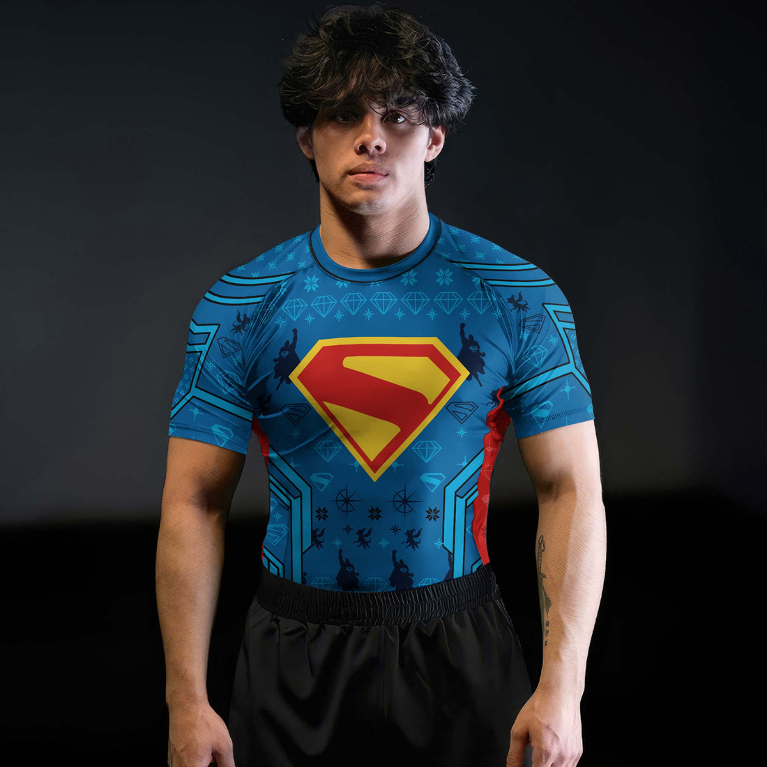 Man of Steel Christmas Rash Guard