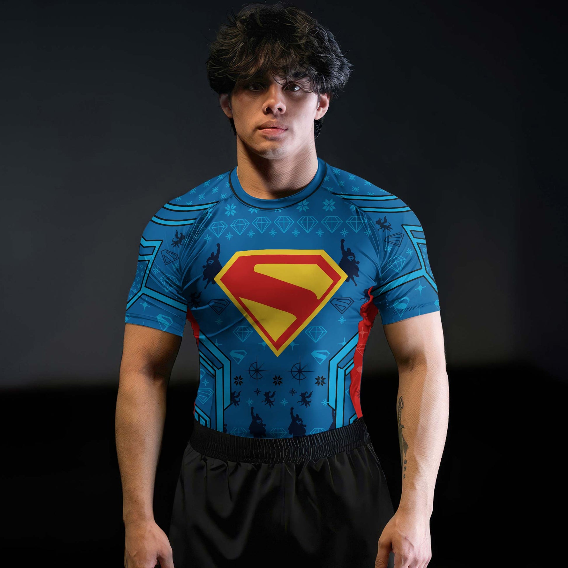 Man of Steel Christmas Rash Guard