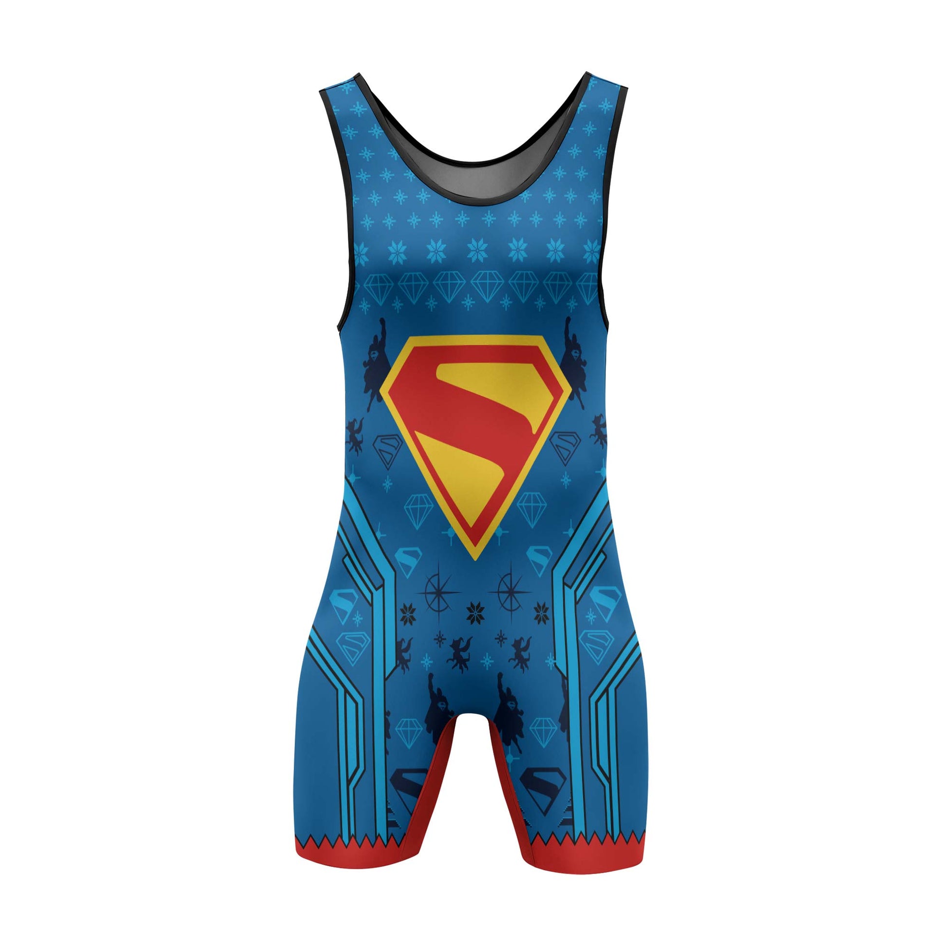 Man of Steel Christmas Wrestling Singlet