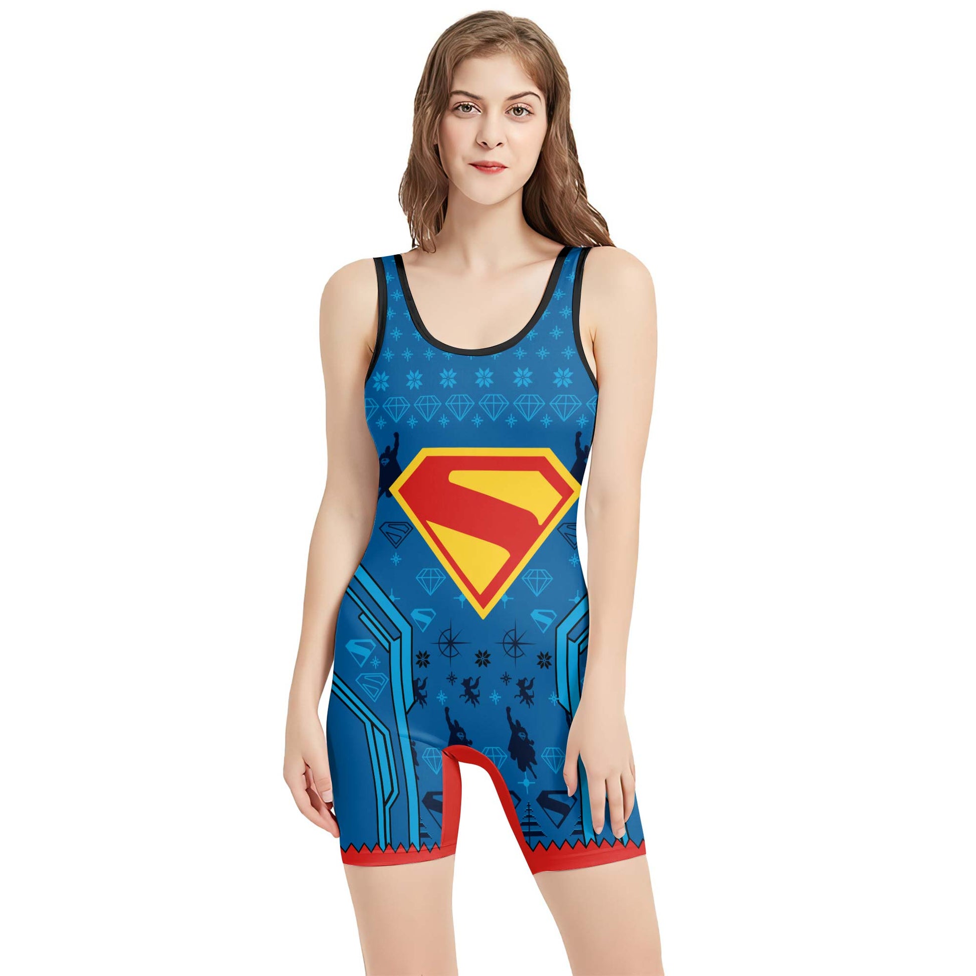 Man of Steel Christmas Wrestling Singlet