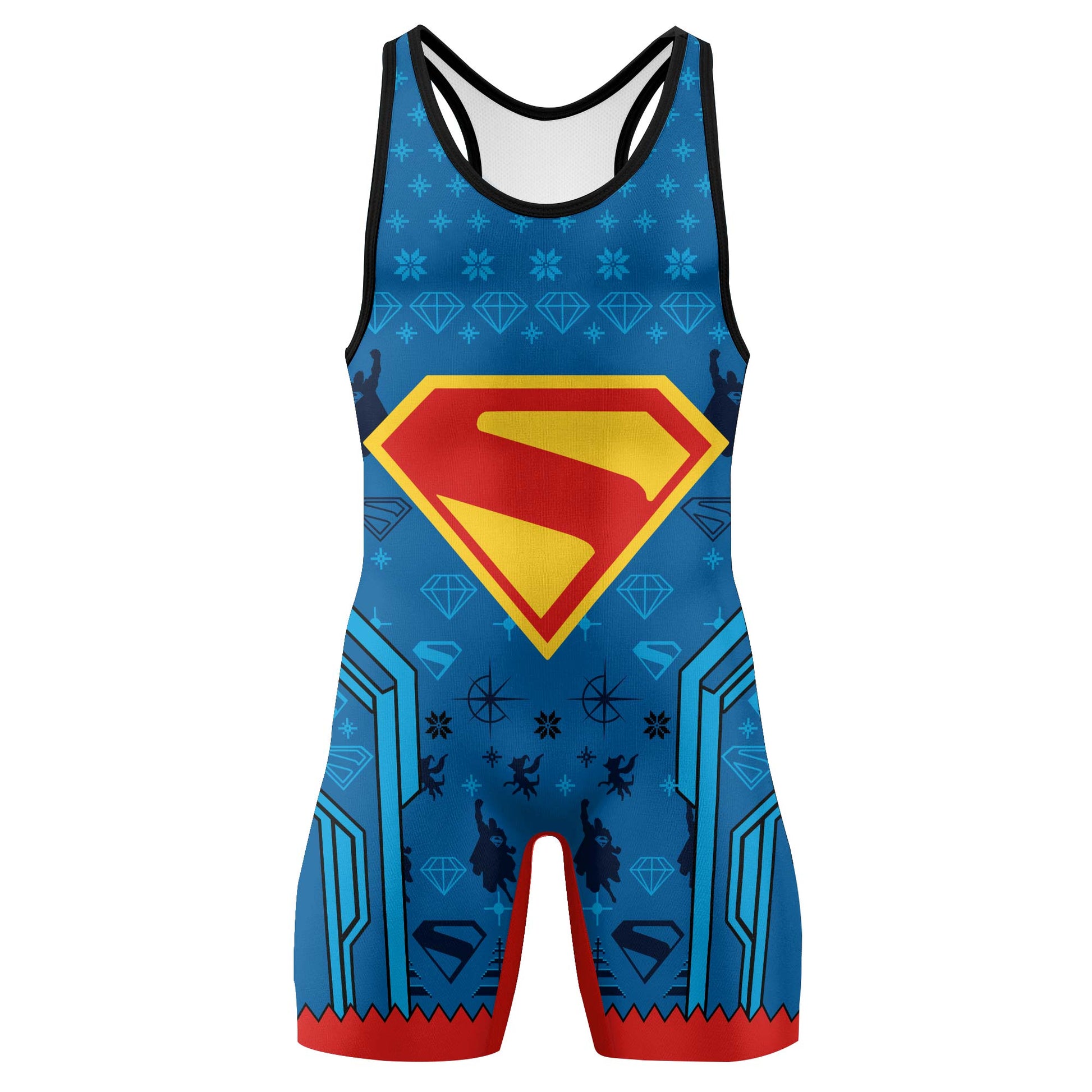 Man of Steel Christmas Wrestling Singlet