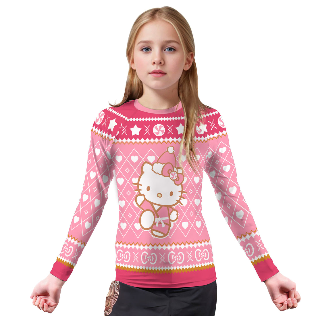 Master Hello Kitty Christmas Kids Rash Guard