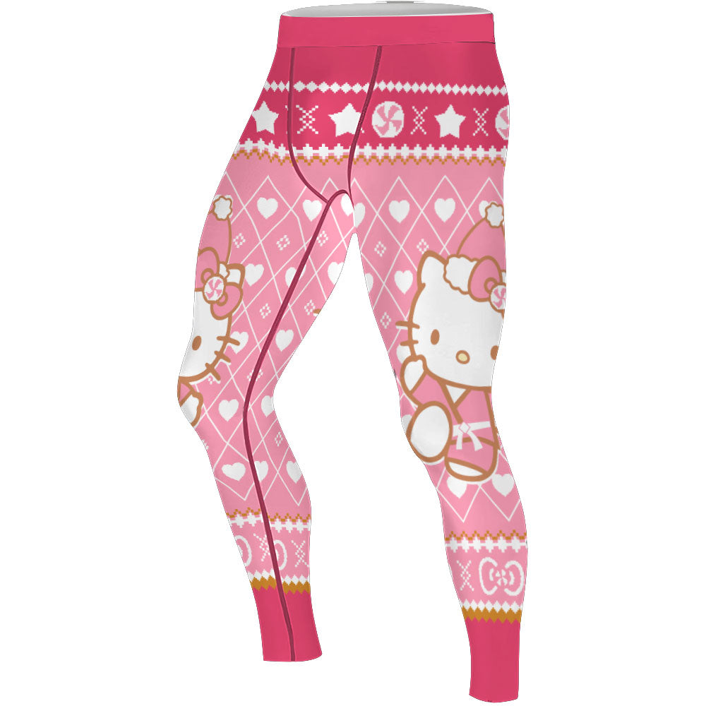 Master Hello Kitty Christmas Men's Compression Leggings