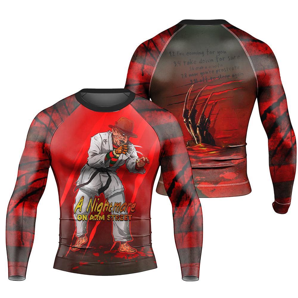 Master Jiu Jitsu Freddy Krueger Rash Guard | Halloween Rash