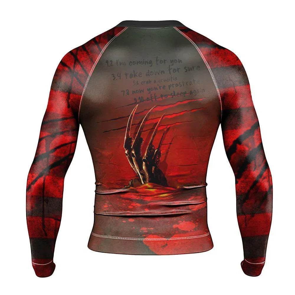 Master Jiu Jitsu Freddy Krueger Rash Guard | Halloween Rash Guard