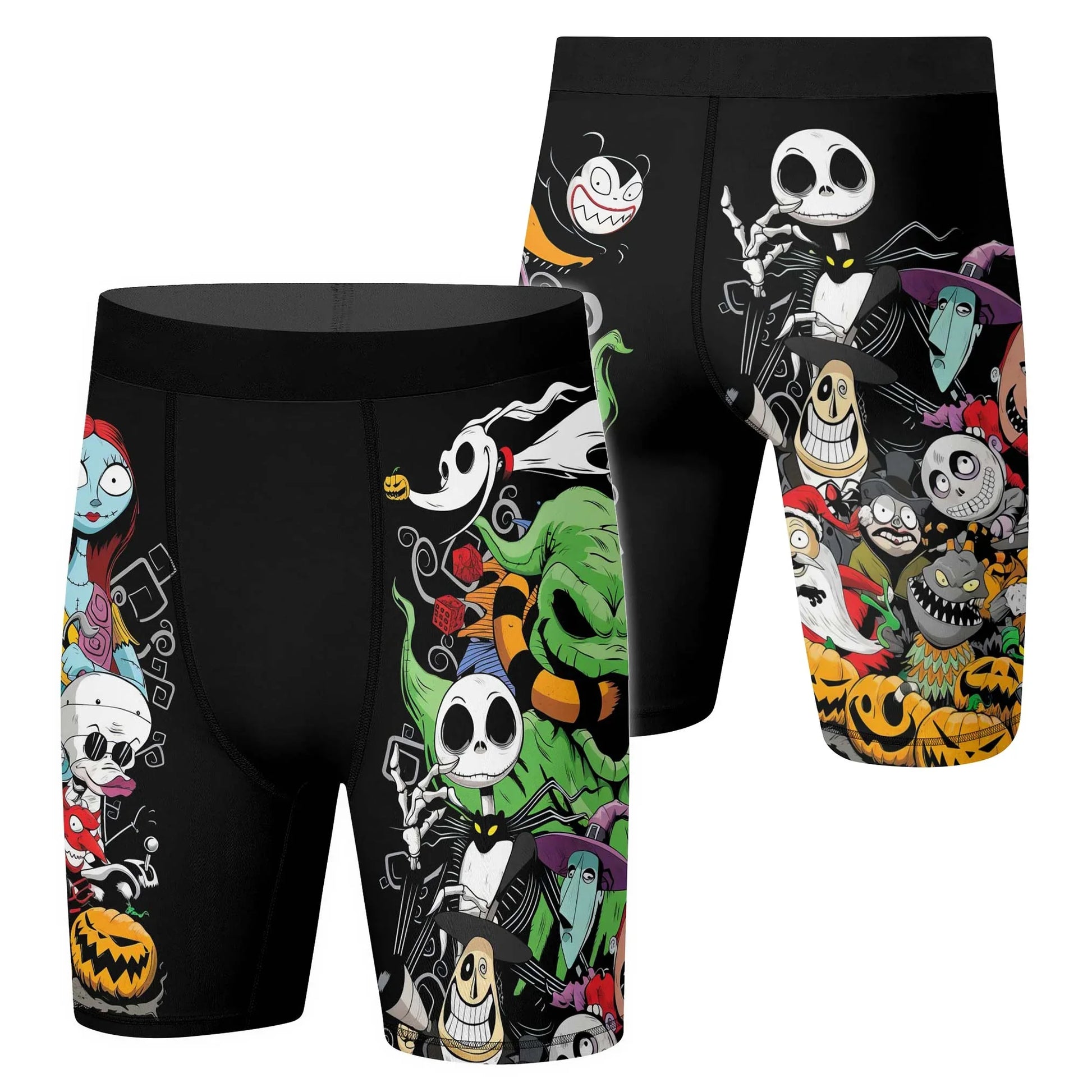 Merry Nightmare Holiday Compression Shorts