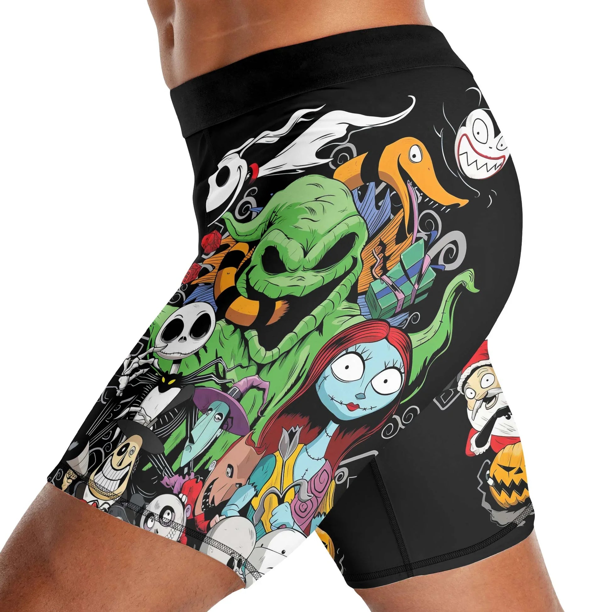 Merry Nightmare Holiday Compression Shorts