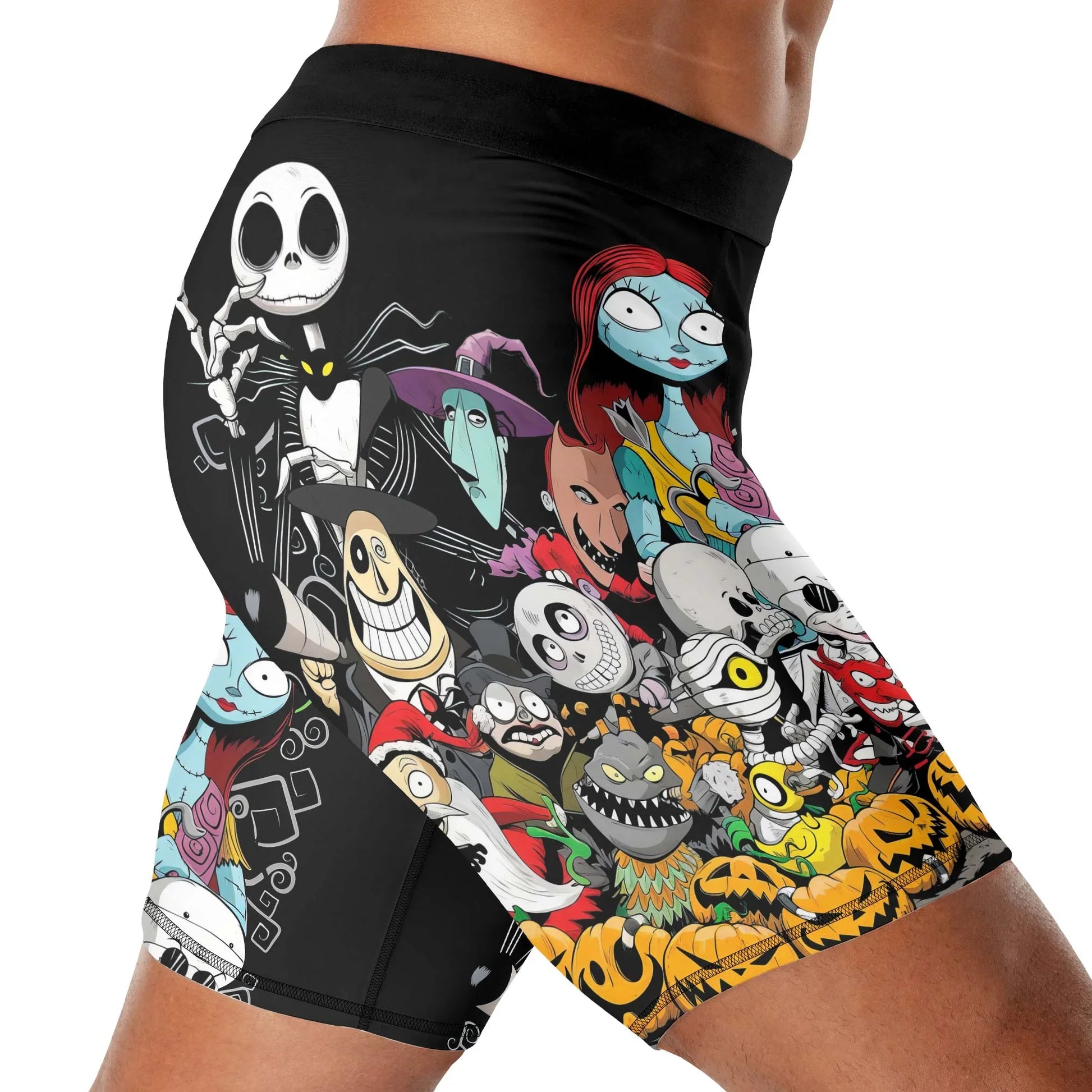 Merry Nightmare Holiday Compression Shorts