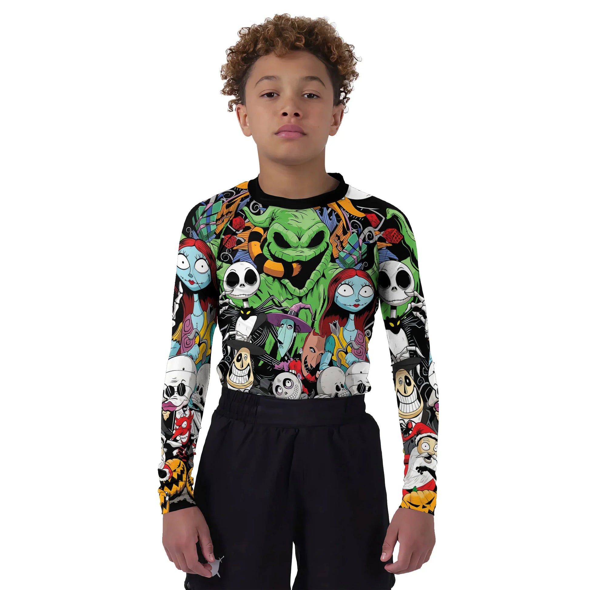Merry Nightmare Holiday Kids Rash Guard