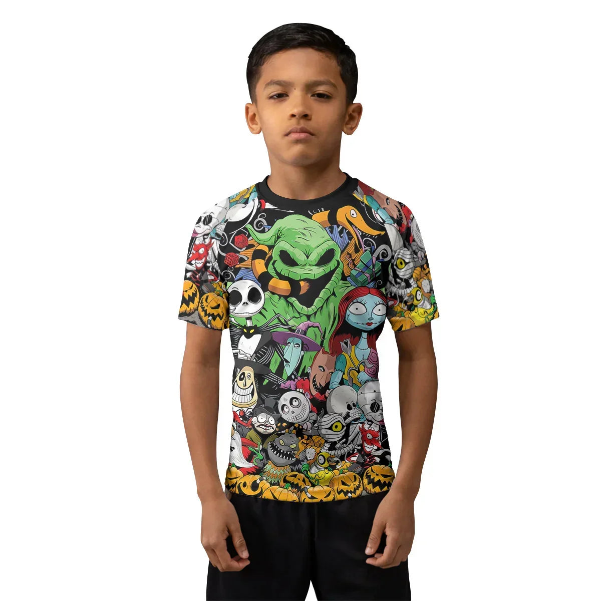 Merry Nightmare Holiday Kids Rash Guard