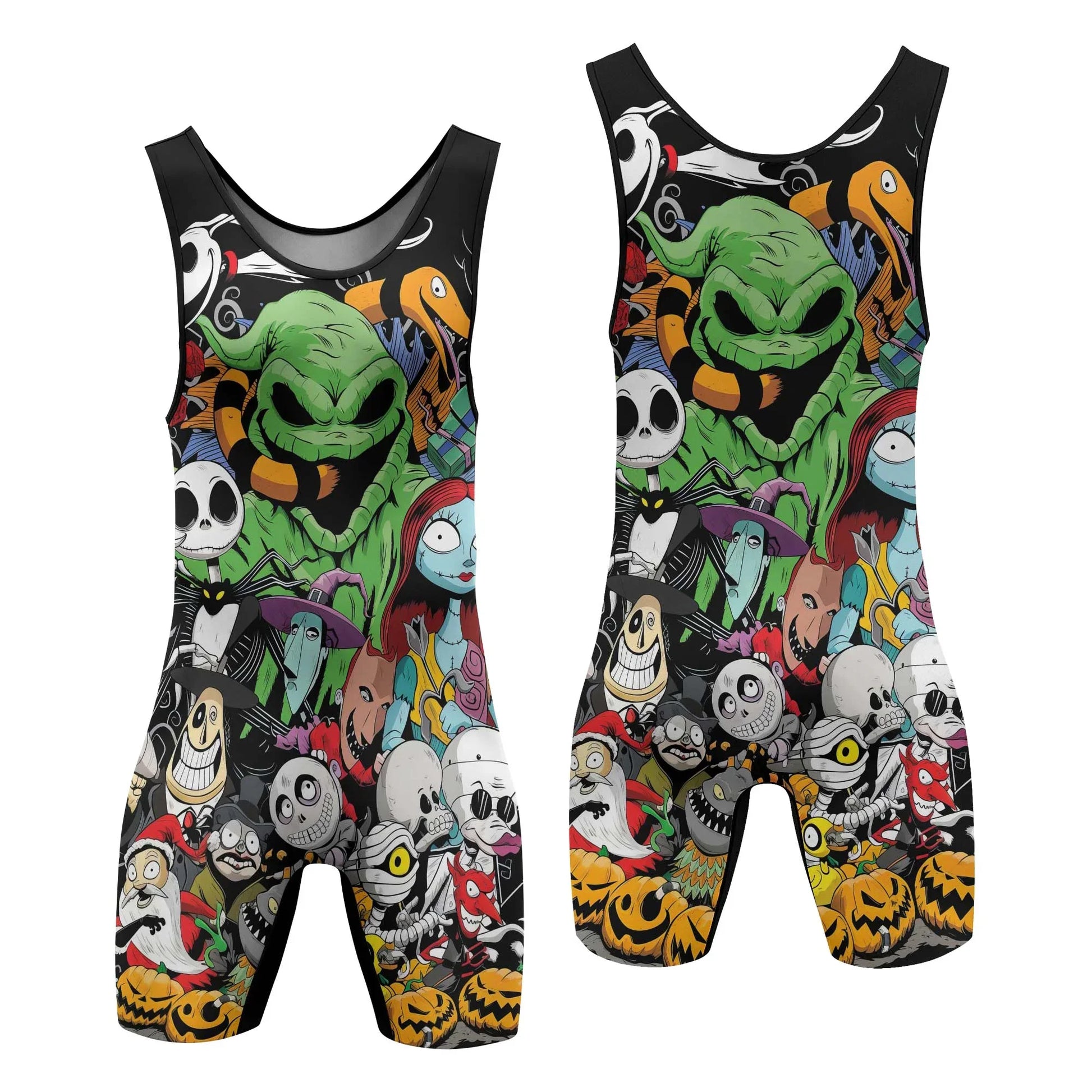 Merry Nightmare Holiday Wrestling Singlet