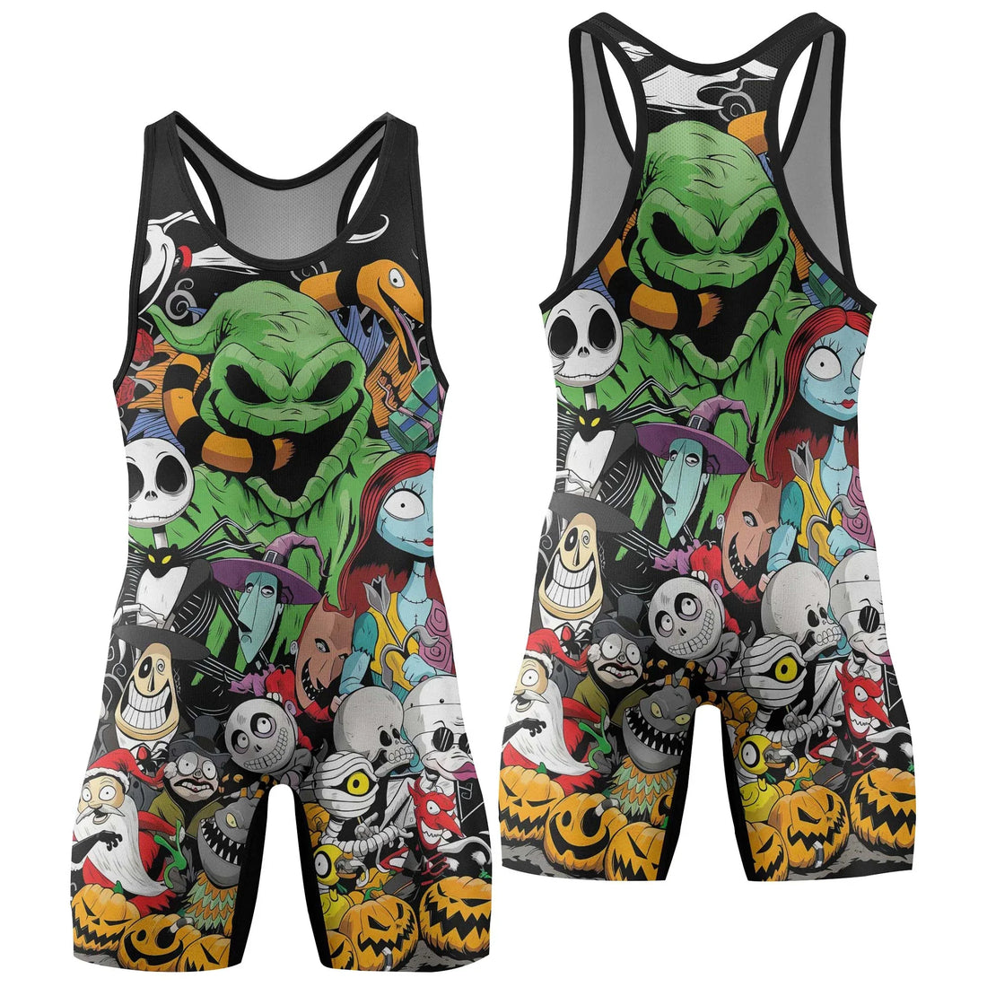 Merry Nightmare Holiday Wrestling Singlet