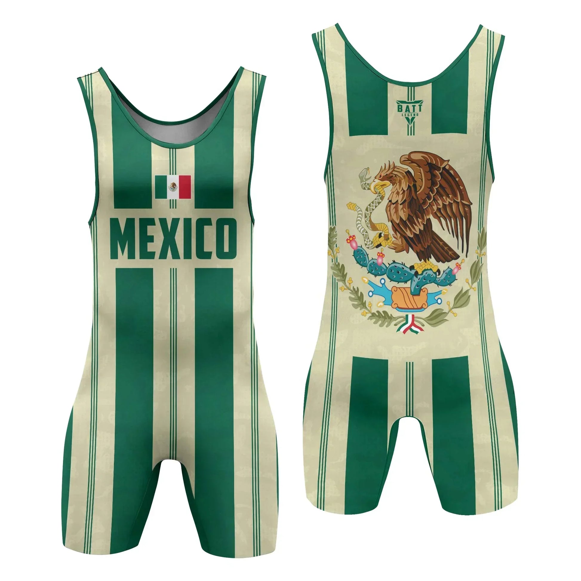 Mexican Heritage Force Wrestling Singlet