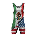 Mexico America Wrestling Singlet