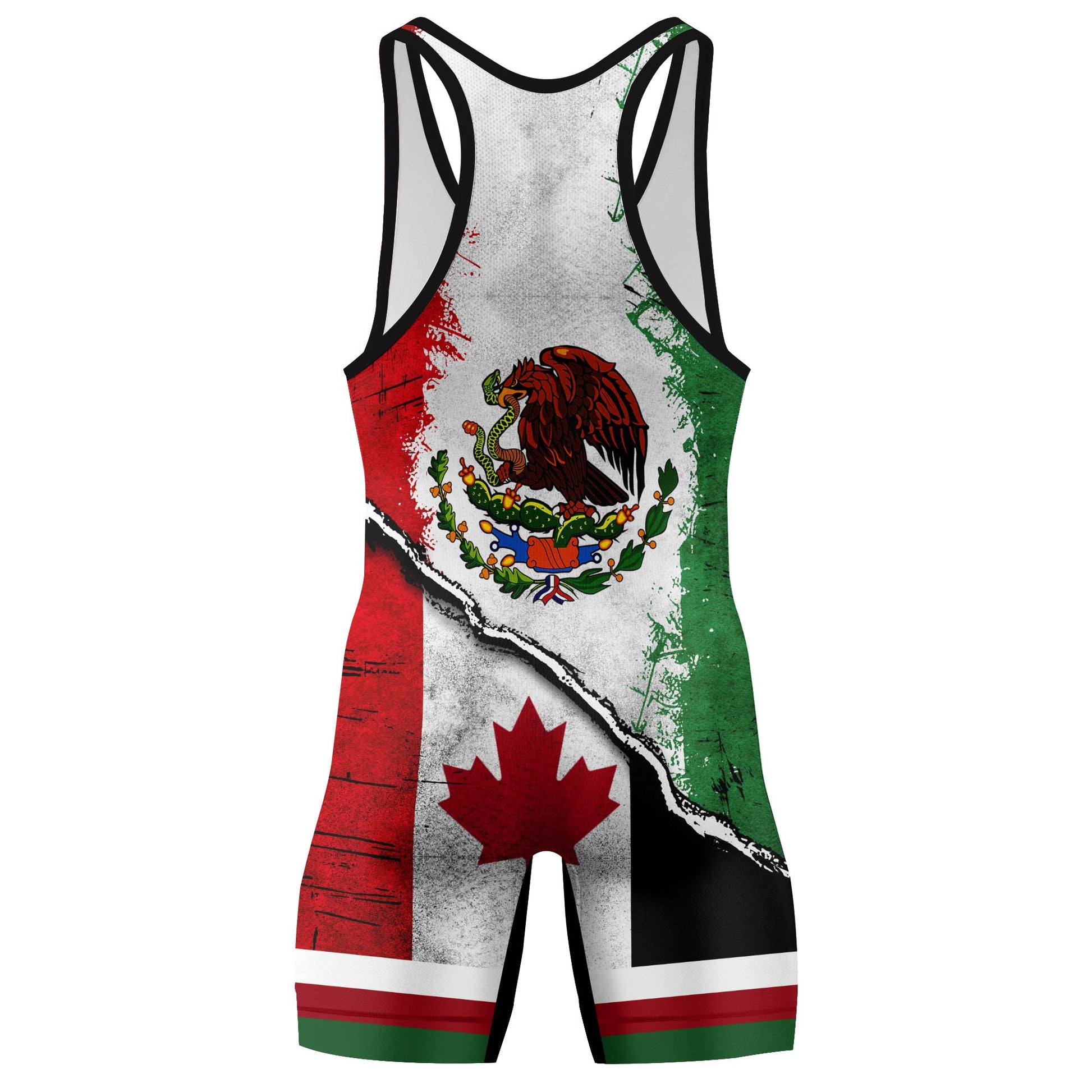 Mexico Canada Wrestling Singlet