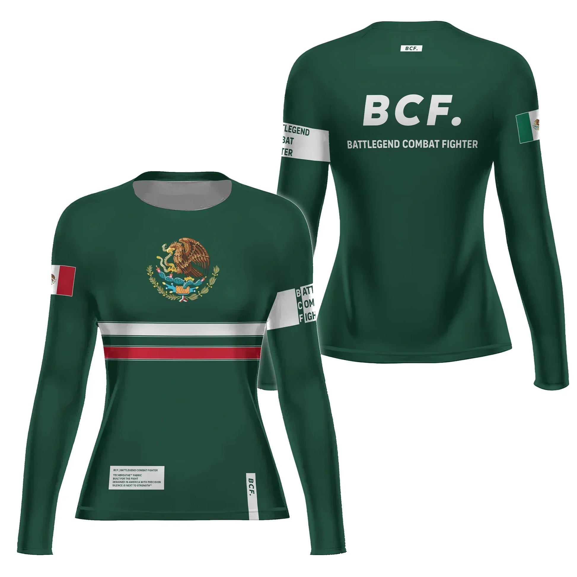 Mexico Combat Fighter Rash Guard