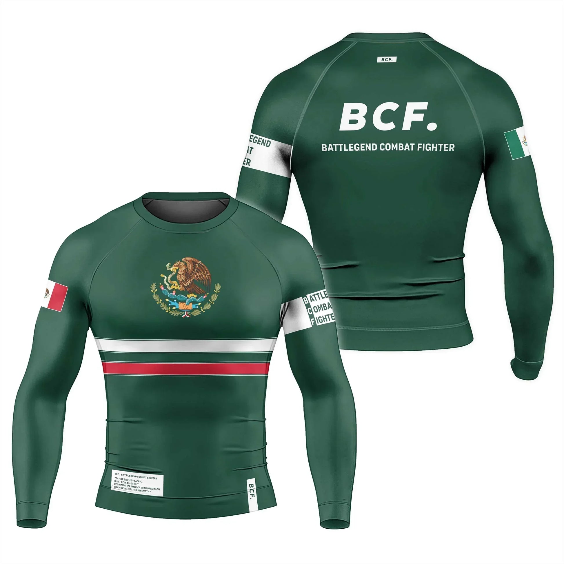 Mexico Combat Fighter Rash Guard