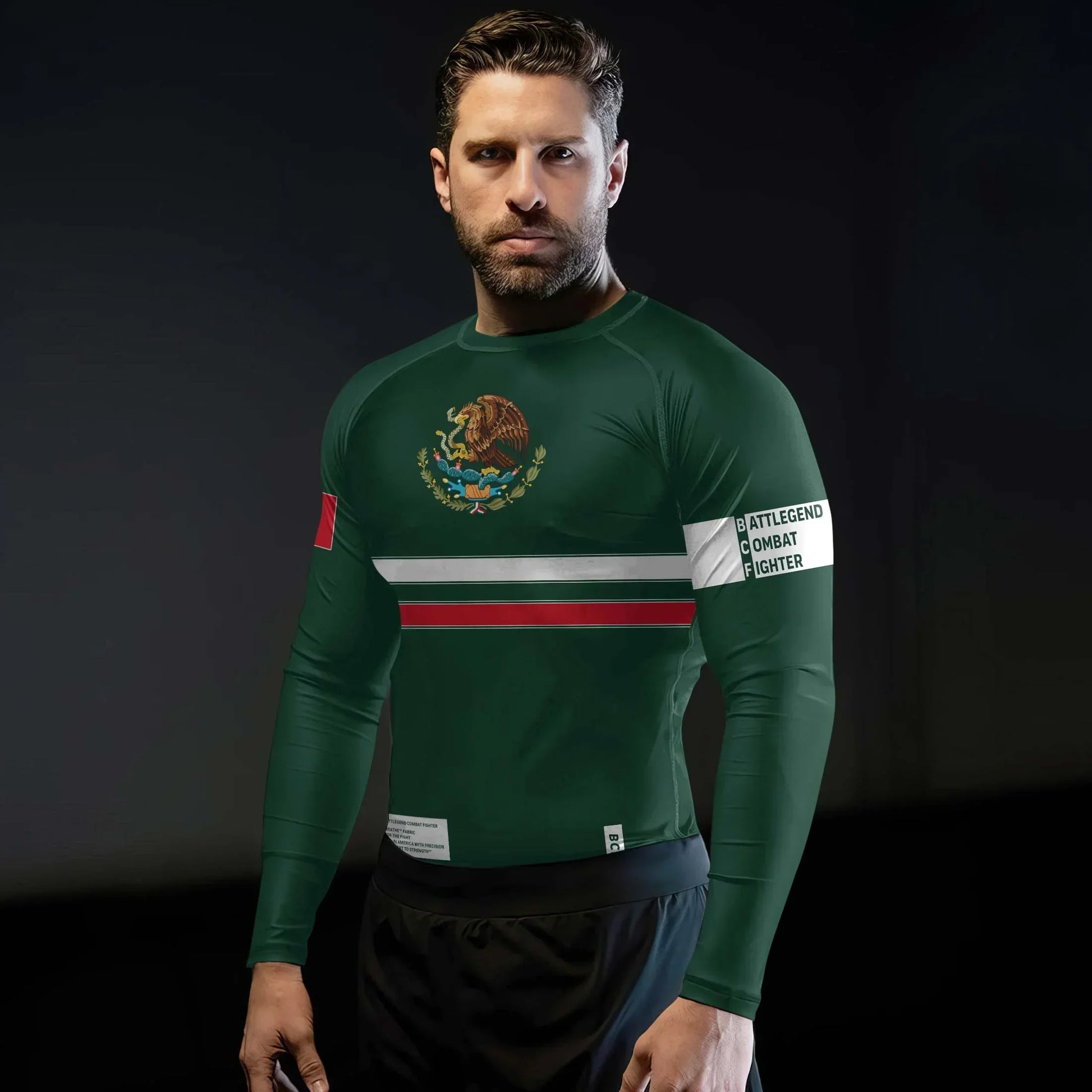 Mexico Combat Fighter Rash Guard
